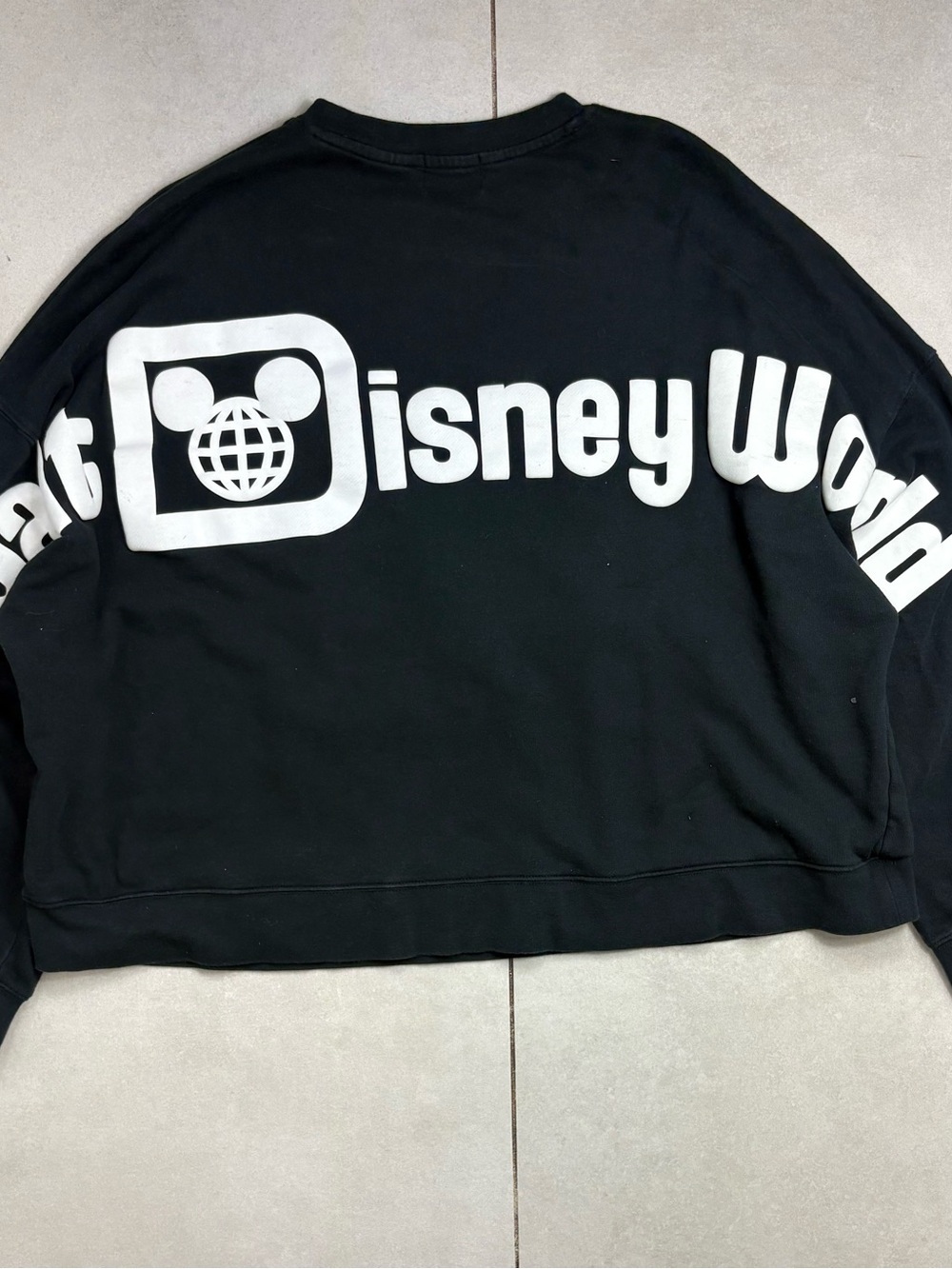 Disney Black Graphic Crewneck Sweater with Colorful Rocket Motif - Picture 5 of 7